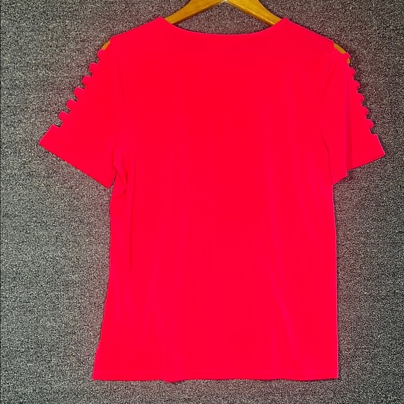 Michael Kors Pink Ladder Sleeve Blouse, Womens Medium - Picture 6 of 7